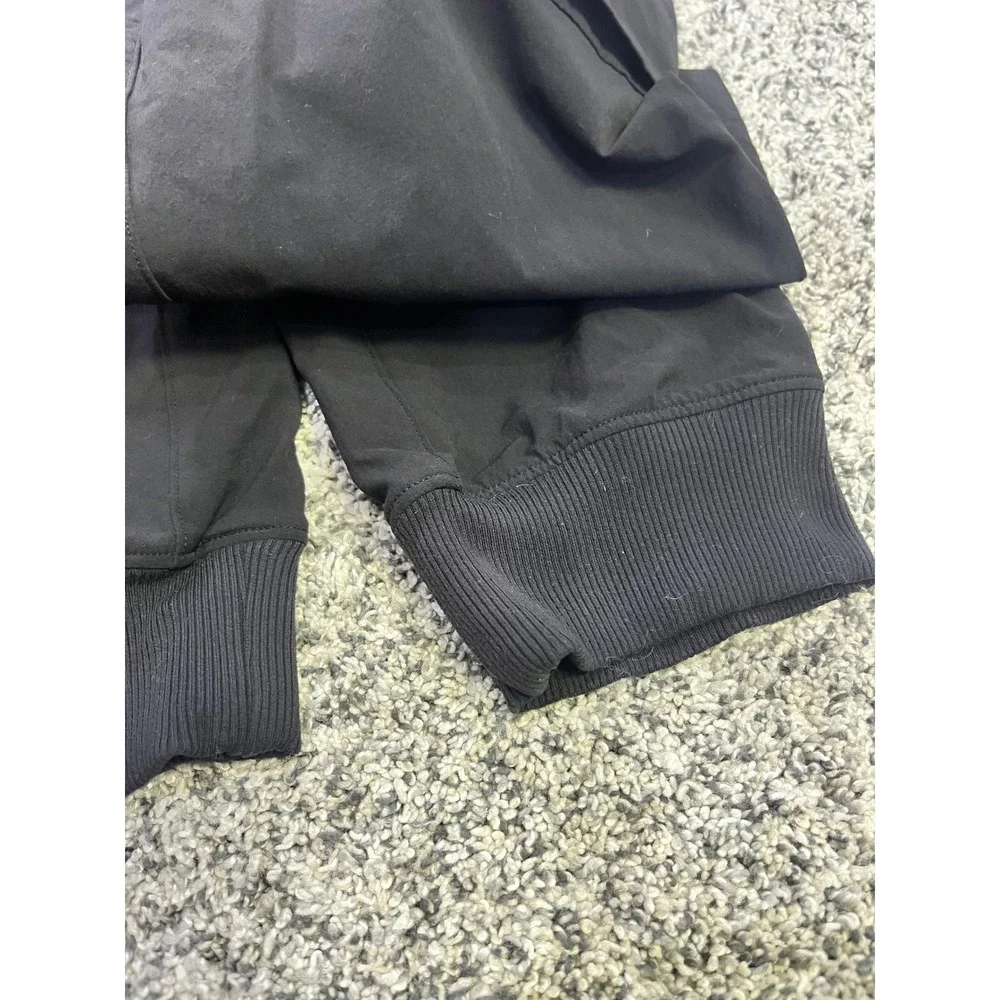 Alo Yoga It Girl Cargo Jogger Pants Black Size Small Woven Utility High Rise